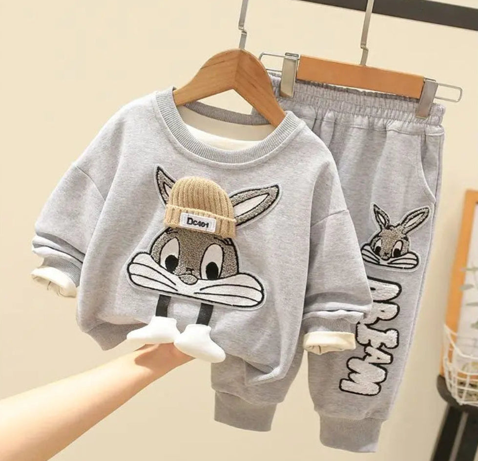 Unisex Warm Bunny Sweater & Pants Set