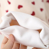 HEART Print corduroy Summer Jumpsuit