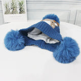 Plush Character Pom-Pom Hat