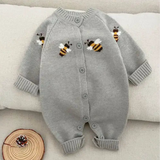 Unisex Knitted Bee Romper