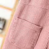 HEART Print corduroy Summer Jumpsuit