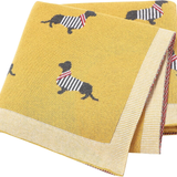Dog Pattern Cotton Blanket
