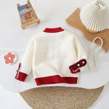 Royal Red Princess Cardigan & Skirt Set