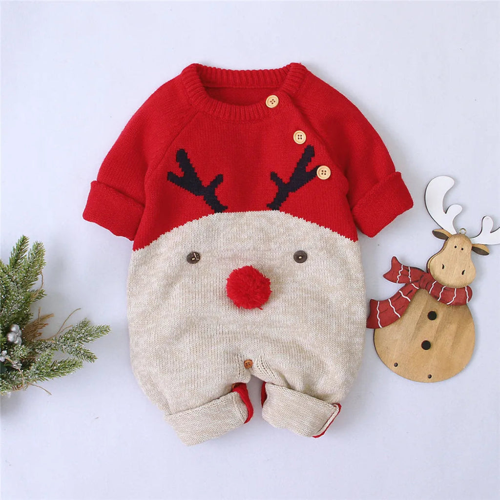 Toddler's Unisex Reindeer Romper