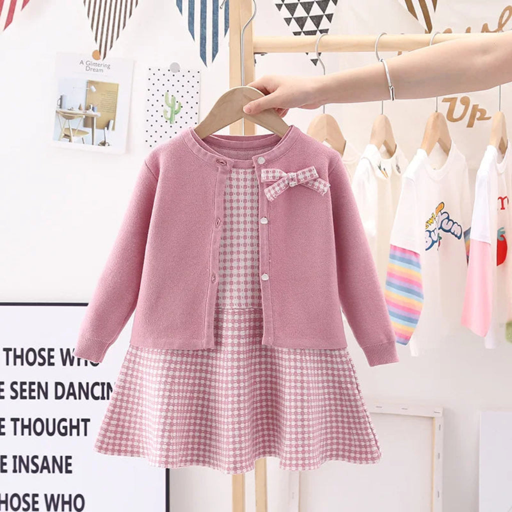 Grace Kelly Checkered Wool-Blend Set