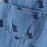 Denim Dinosaur Unisex Jumpsuit