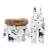 Unisex Dino Theme Ski-Wear for Kids