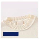 Striped Cotton-Blend Teddy Pullover