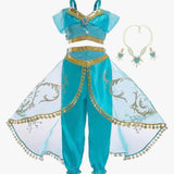 Aladdin Princess Jasmine Costume for Little Girls