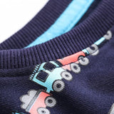 Boys' Cotton Sweatshirts with Trucks
