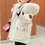 Unisex Warm Winter Jacket with Faux Fur