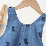 Denim Dinosaur Unisex Jumpsuit