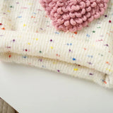 Knitted Heart Sweater & Ruffle Skirt