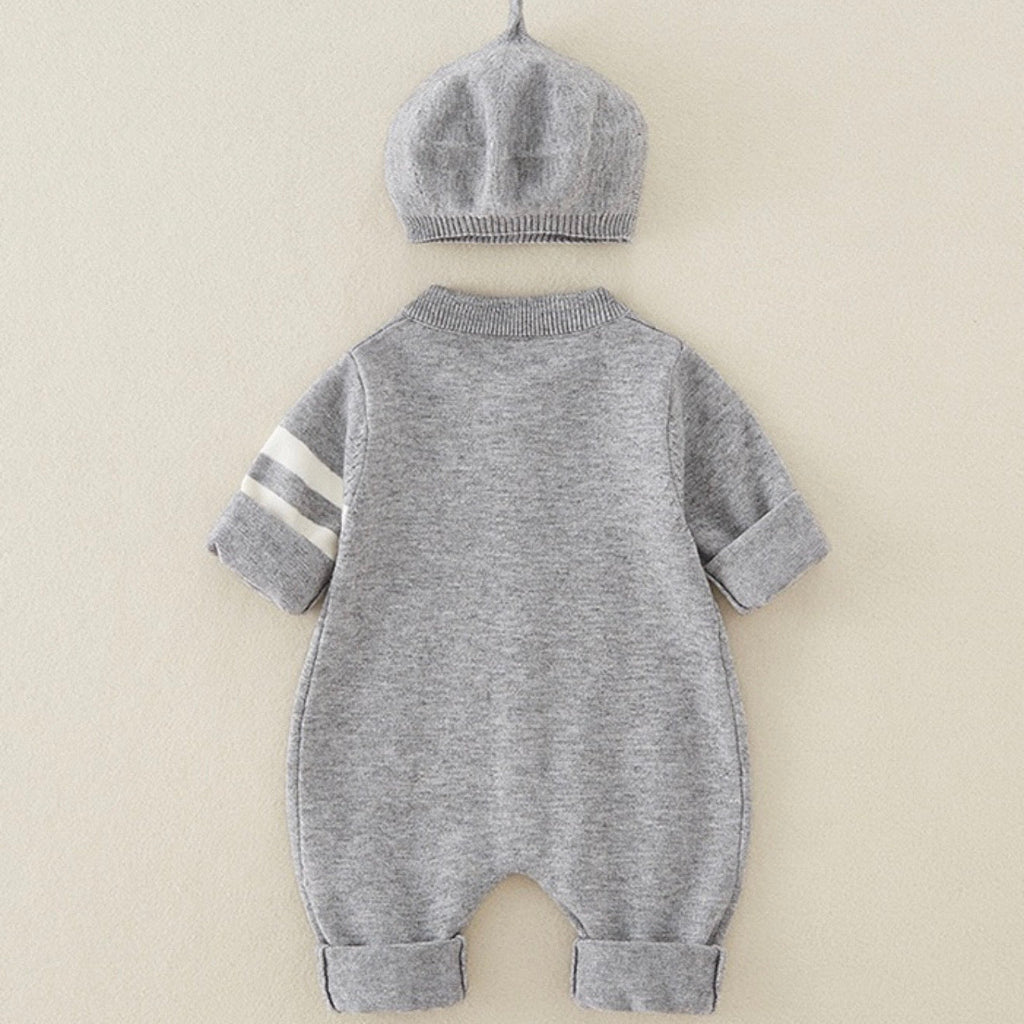 Teddy Bear Baby & Toddler Romper with Hat