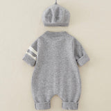 Teddy Bear Baby & Toddler Romper with Hat