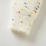 Knitted Heart Sweater & Ruffle Skirt