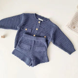 Knit Cotton Elegant Little Girls' Set