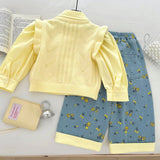 Golden Bloom Cotton 3 Piece Set