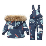 Unisex Dino Theme Ski-Wear for Kids