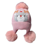 Plush Character Pom-Pom Hat