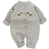 Unisex Knitted Bee Romper