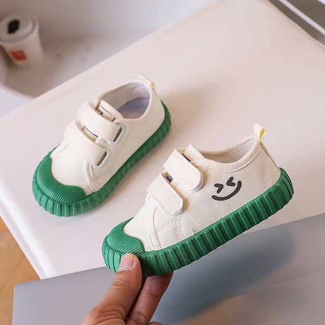 Unisex Happy Step Retro Canvas Sneakers