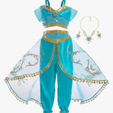 Aladdin Princess Jasmine Costume for Little Girls