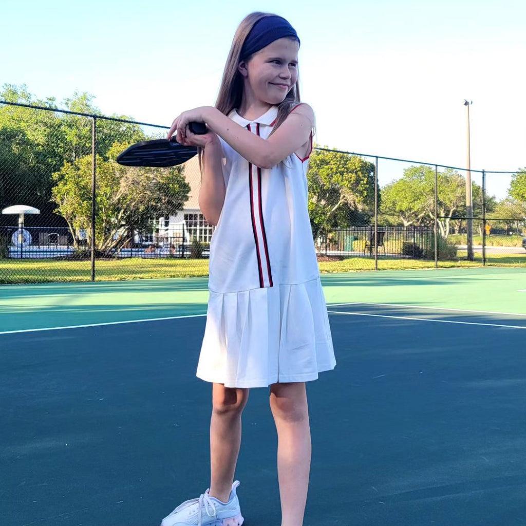 Girls' Organic Cotton Dress, Blue, 4T