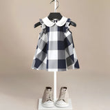 Aurora Vintage Plaid Girls' Dress