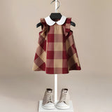 Aurora Vintage Plaid Girls' Dress