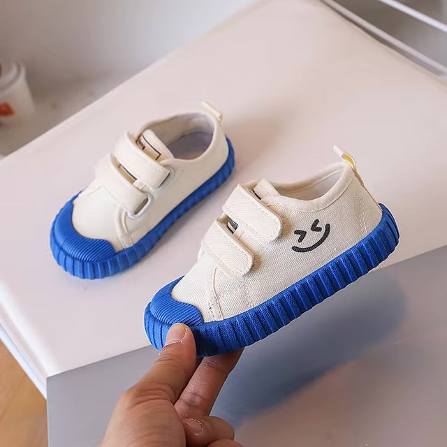 Unisex Happy Step Retro Canvas Sneakers
