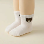 Babies’ Teddy Bear Ankle Socks Set of 5