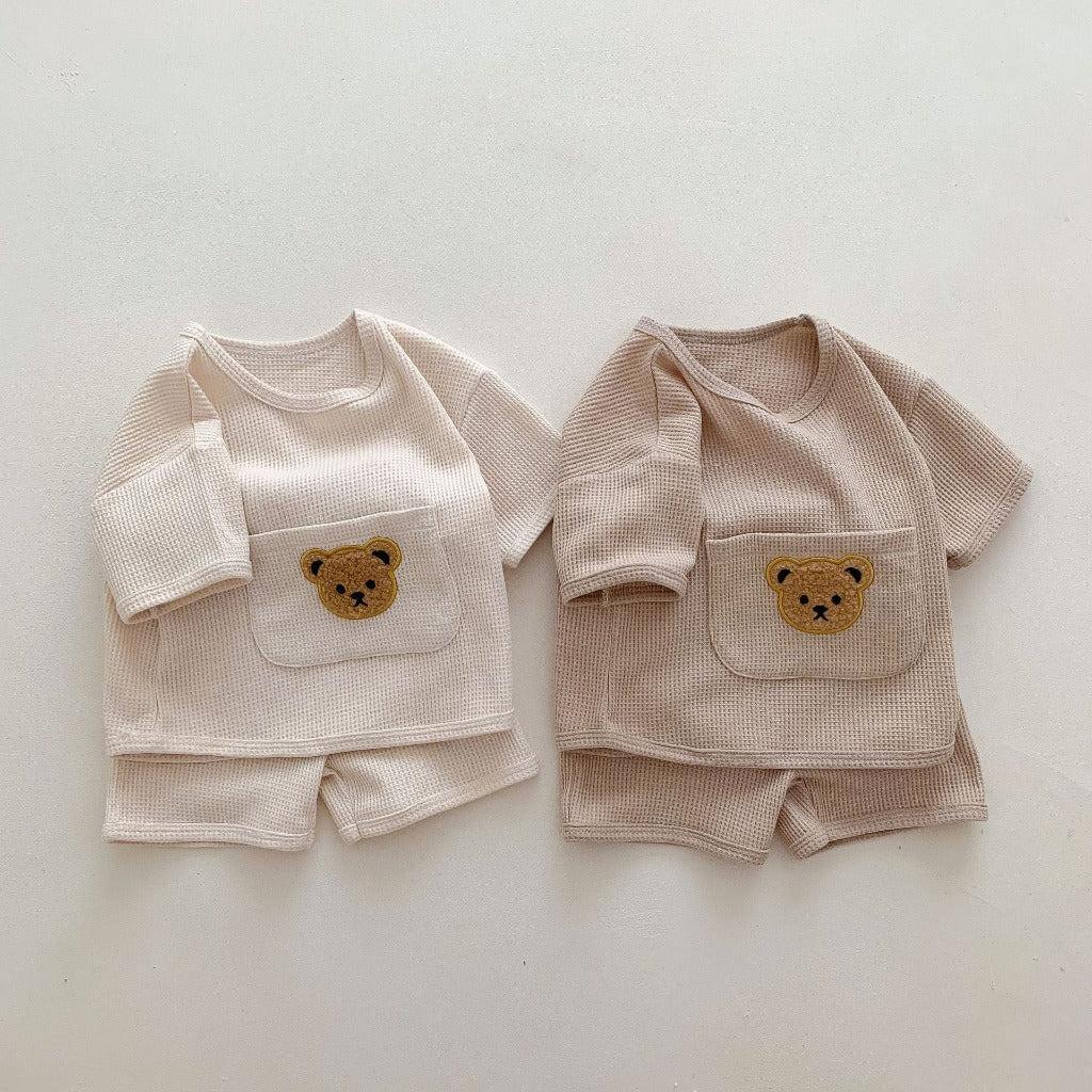 Baby And Toddler 2-Piece Soft Cotton Bear Set