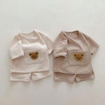 Baby And Toddler 2-Piece Soft Cotton Bear Set