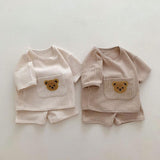 Baby And Toddler 2-Piece Soft Cotton Bear Set