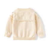 Baby Girls' Cardigan in Cream Color