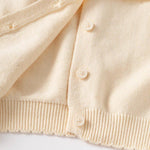 Baby Girls' Cardigan in Cream Color
