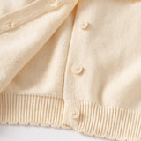Baby Girls' Cardigan in Cream Color