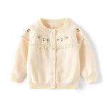Baby Girls' Cardigan in Cream Color