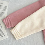 Baby Girls Flower Embroidered Knit Cotton Cardigan