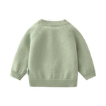 Baby Girls Flower Embroidered Knit Cotton Cardigan