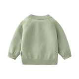 Baby Girls Flower Embroidered Knit Cotton Cardigan