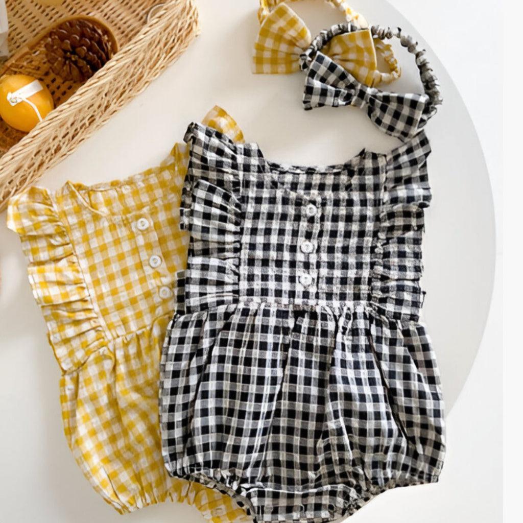 Baby Girls’ Mini Gingham Romper