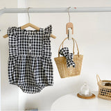 Baby Girls’ Mini Gingham Romper
