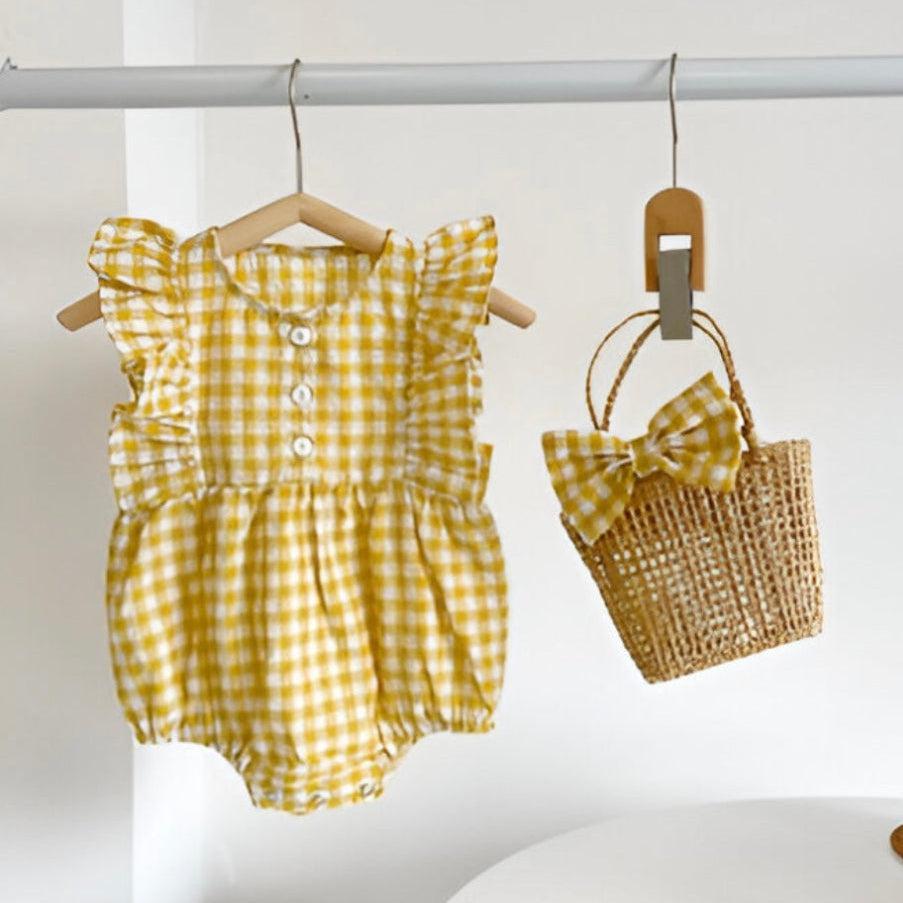 Baby Girls’ Mini Gingham Romper