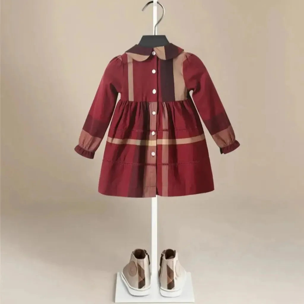 Beige Dreamer Girls' Dress