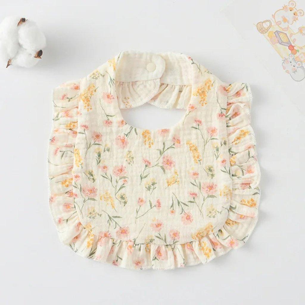 Boho Muslin Bibs for Baby Girls