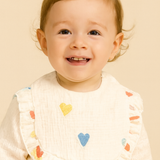 Boho Muslin Bibs for Baby Girls