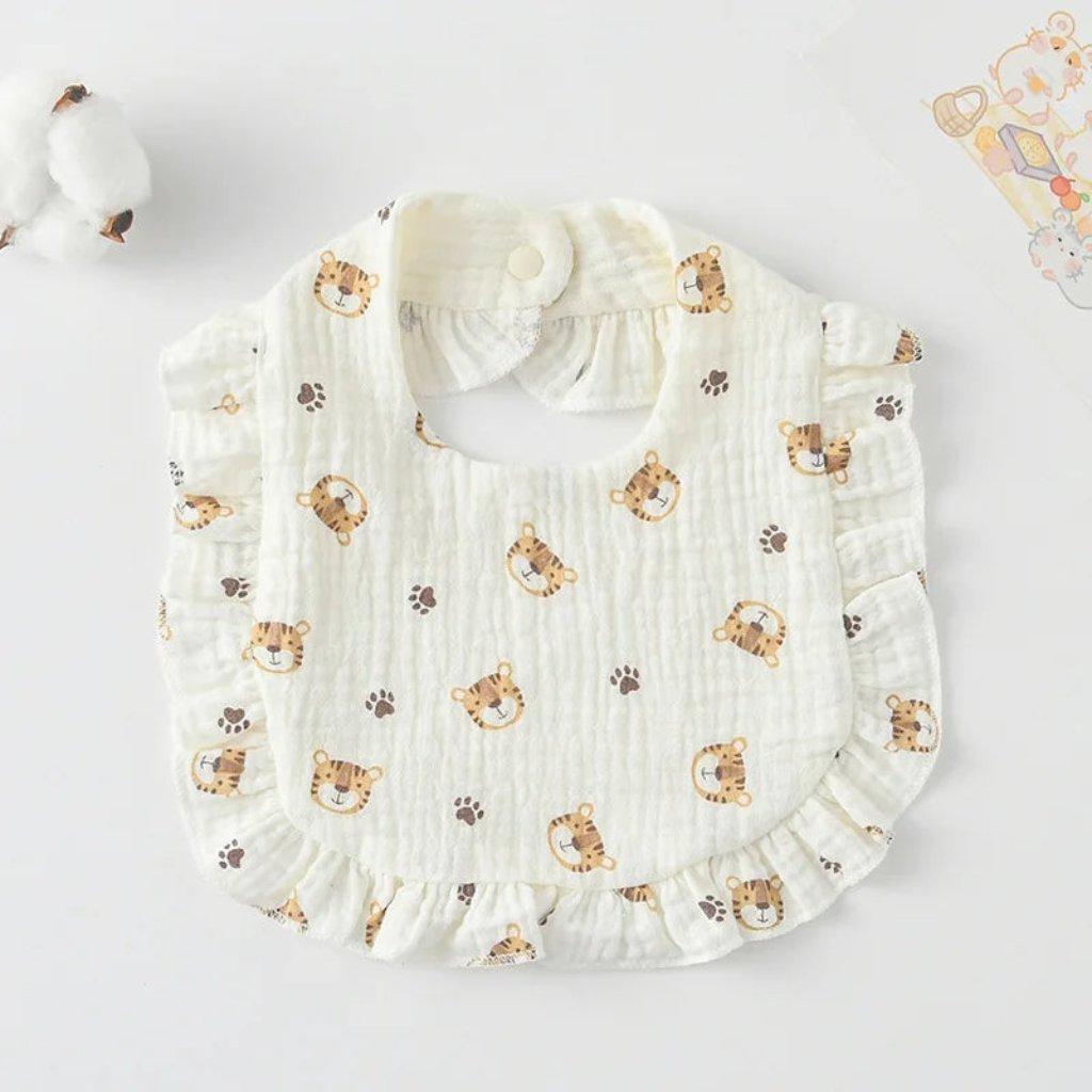 Boho Muslin Bibs for Baby Girls