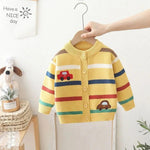 Boys' Cars Cardigan with Straps